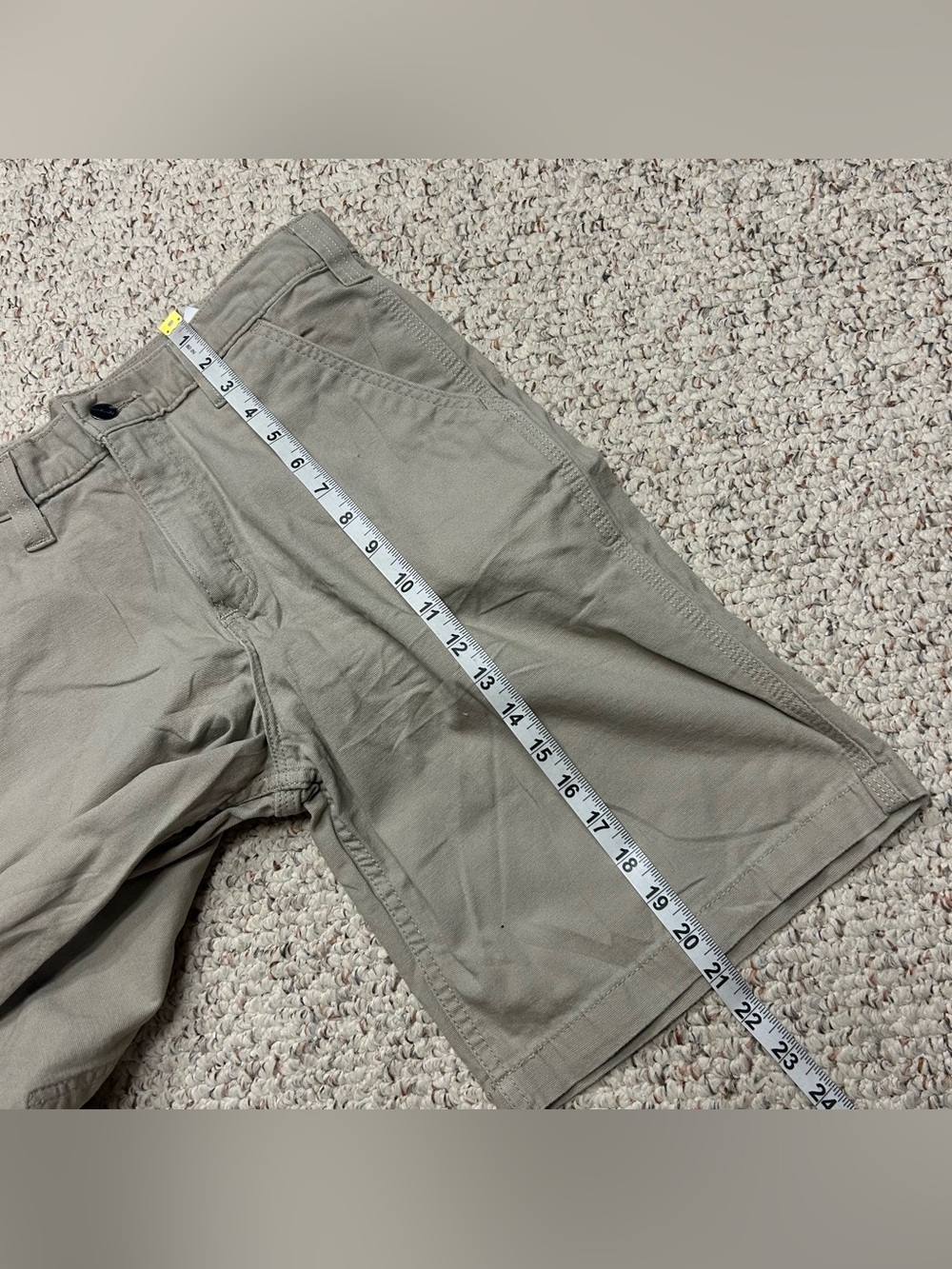 Carhartt Rigby Canvas Short 32x10 Tan Utility Pocket Relaxed Stretch Relaxed Fit - Picture 6 of 6